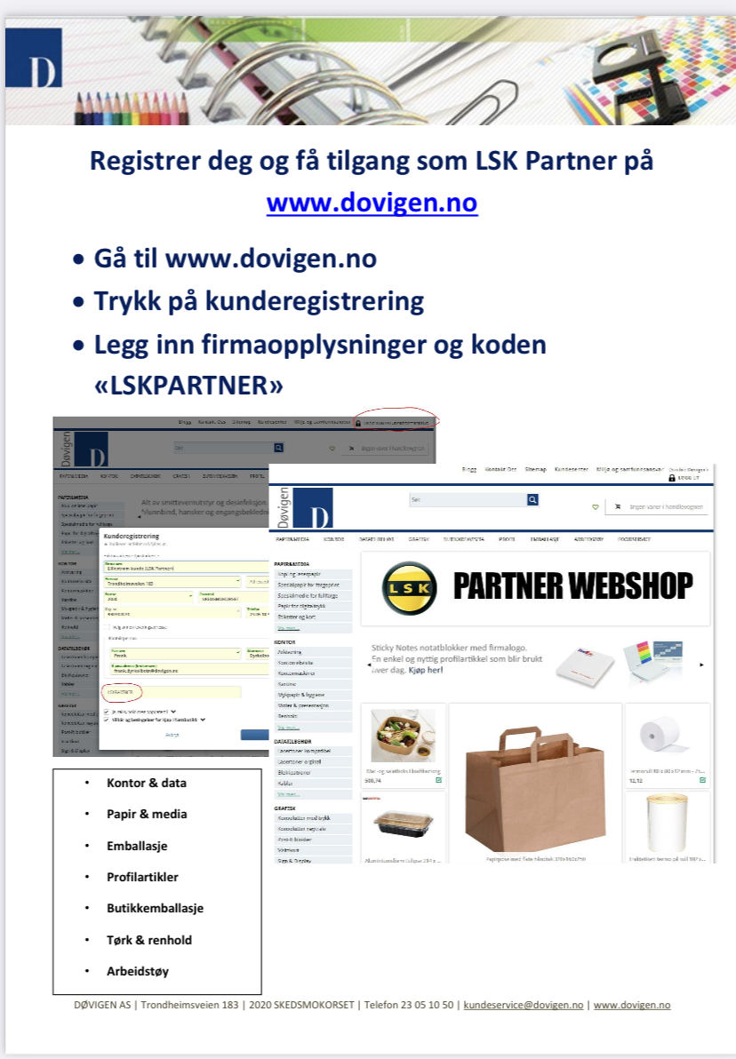 TILBUD: Slik kan du registrere deg som Døvigen-kunde og samtidig sørge for inntekter til LSK.